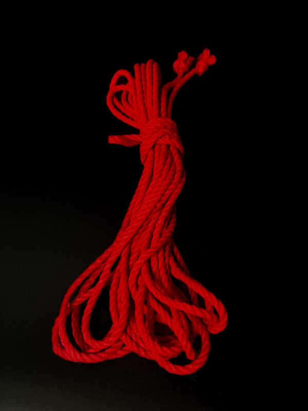 red shibari rope